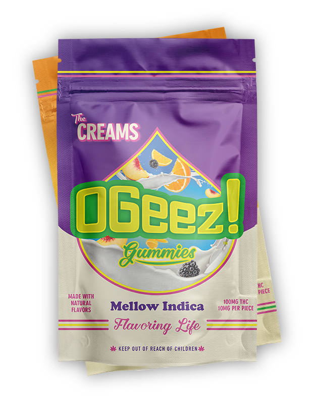 Photograph of product: OGeez - The Creams Mellow Oui'd 100mg 10-Pack
