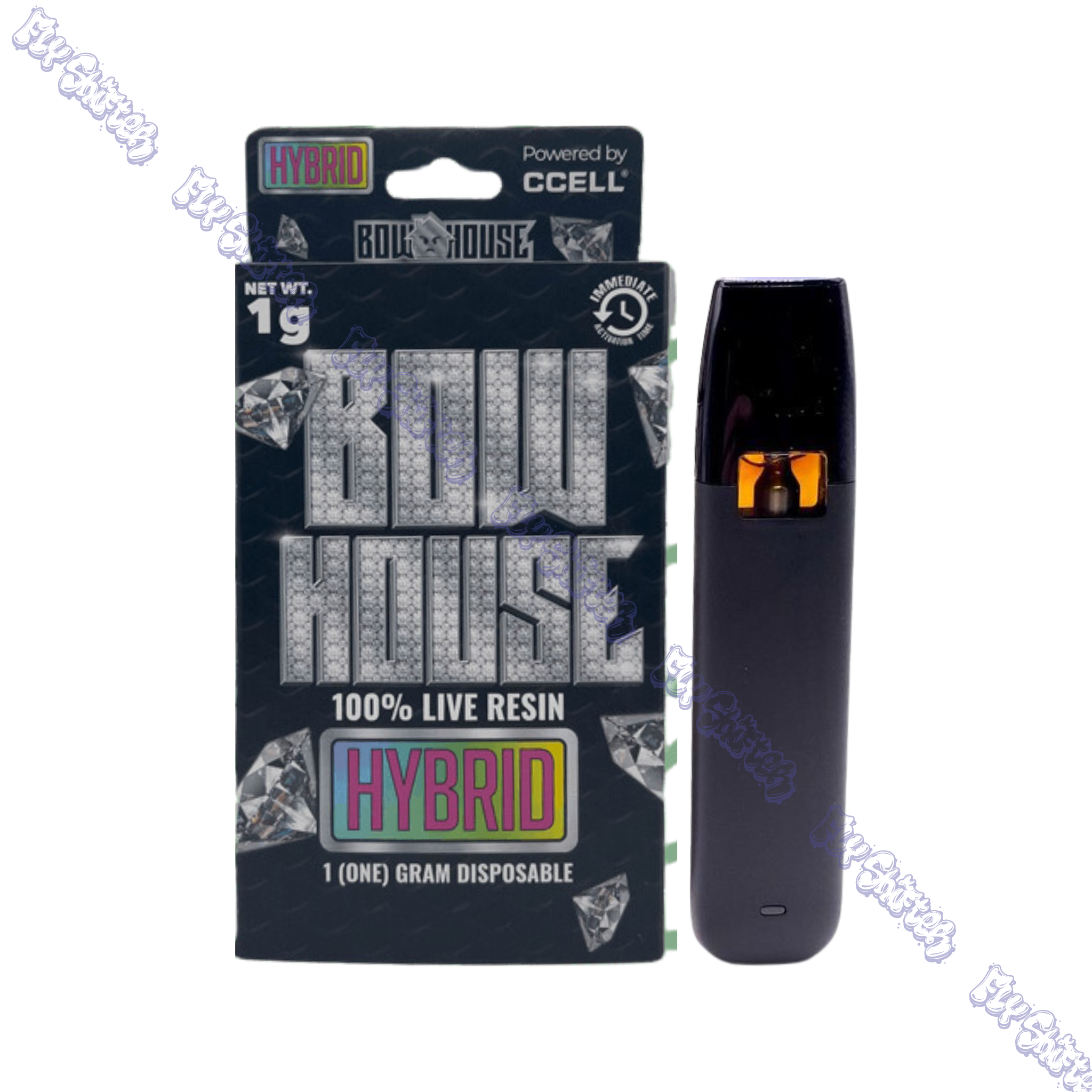 Photograph of product: Bow House Slurricane Live Resin Disposable 1g