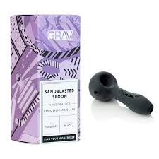 Photograph of product: GRAV | 4" Sandblasted Spoon | Black