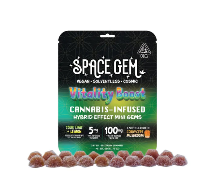Photograph of product: Hybrid Vitality Boost Mini Gem Gummies 100mg - 