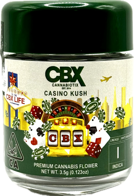 Photograph of product: Casino Kush 3.5g Jar - CBX
