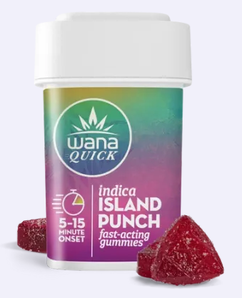 Photograph of product: Wana Island Punch Quick Gummies Oui'd