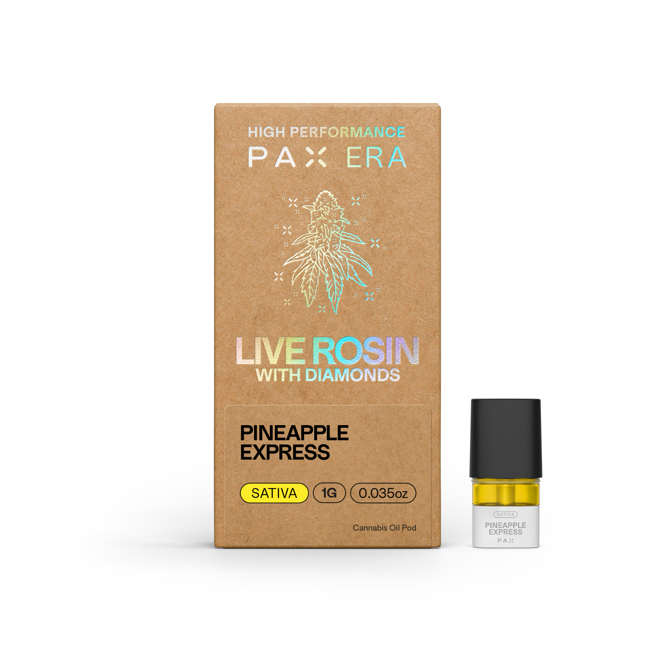 Photograph of product: PAX Era | Pineapple Express Live Rosin w/ Diamonds Pod
