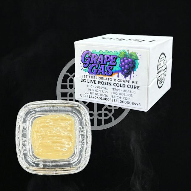 Photograph of product: Grape Gas | 2g Rosin White Box - 