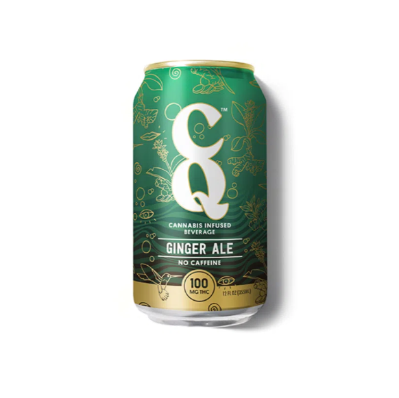 Photograph of product: CQ | Ginger Ale | Infused Beverage | 100mg