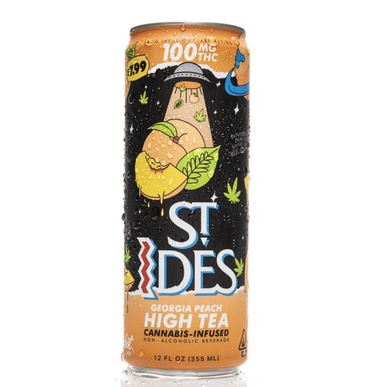 Photograph of product: St. Ides - Georgia Peach High Tea 100mg - 