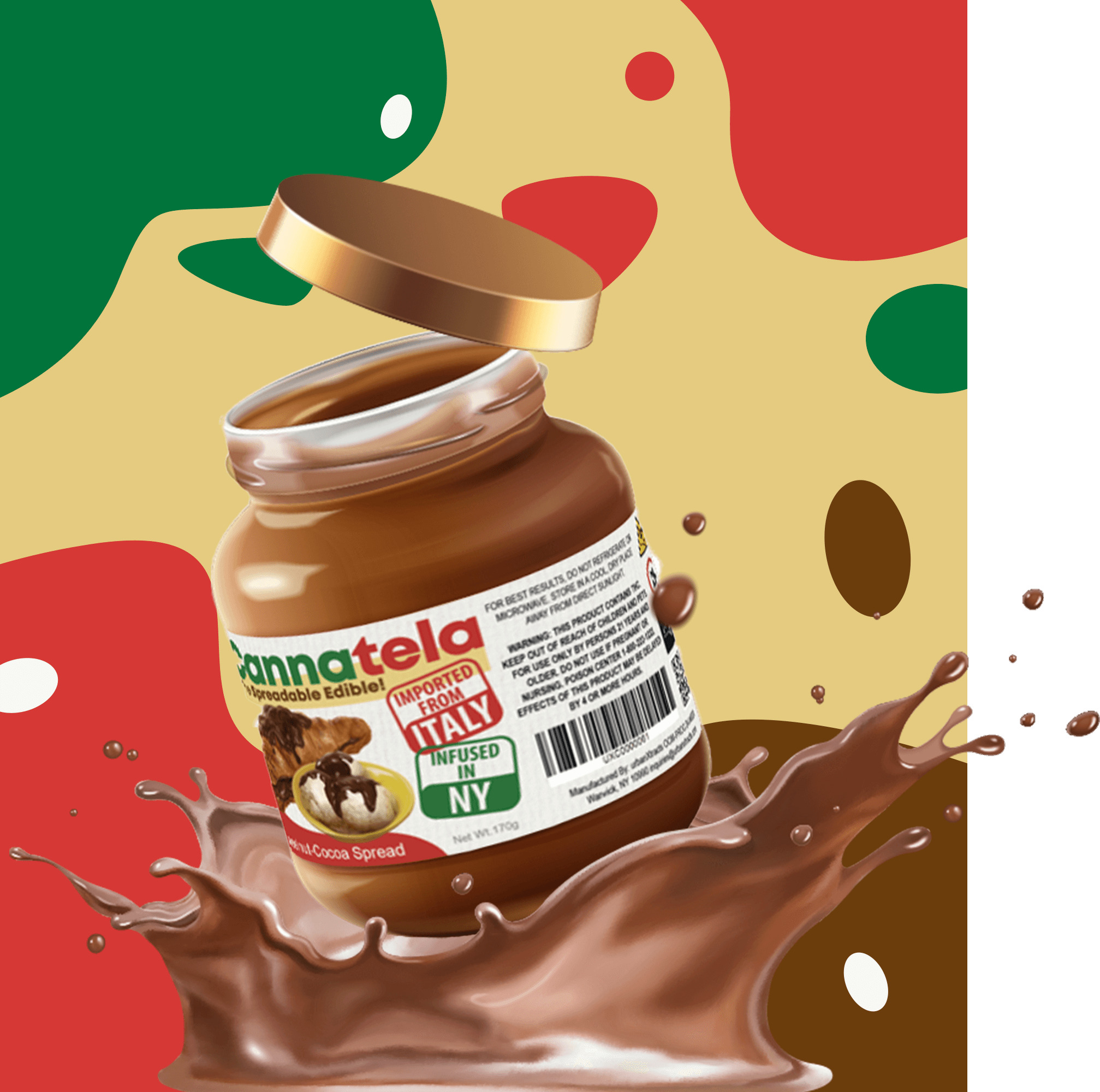 Photograph of product: Cannatela | Hazelnut-Cocoa Spread
