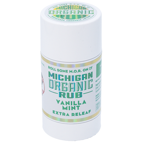 Photograph of product: Michigan Organic Rub - Roll On - Vanilla Mint 1:1 (1000mg)