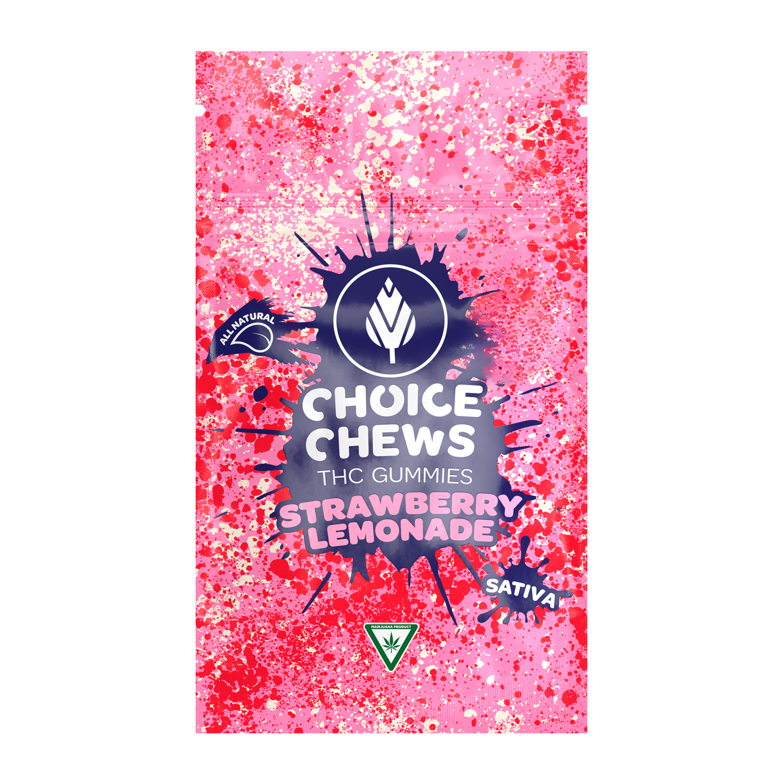 Photograph of product: CHOICE | STRAWBERRY LEMONADE | Oui'd | GUMMIES | 100MG | REC