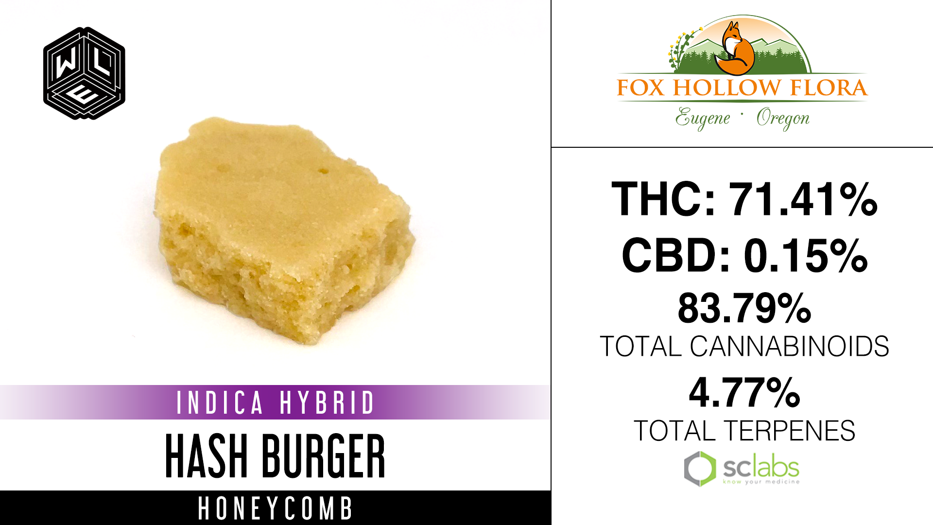 Photograph of product: WLE - au chocolat Burger (I) - Honeycomb 1g