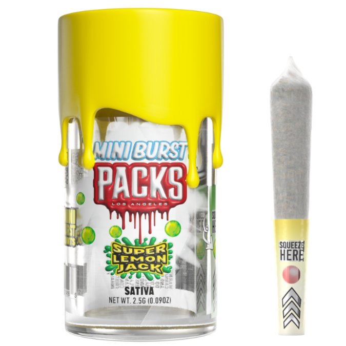 Photograph of product: Infused Super Lemon Jack - Pre-Roll 5 Pack (2.5g)