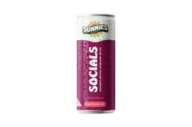 Photograph of product: Socials | Black Cherry Sparkling Water | 10mg