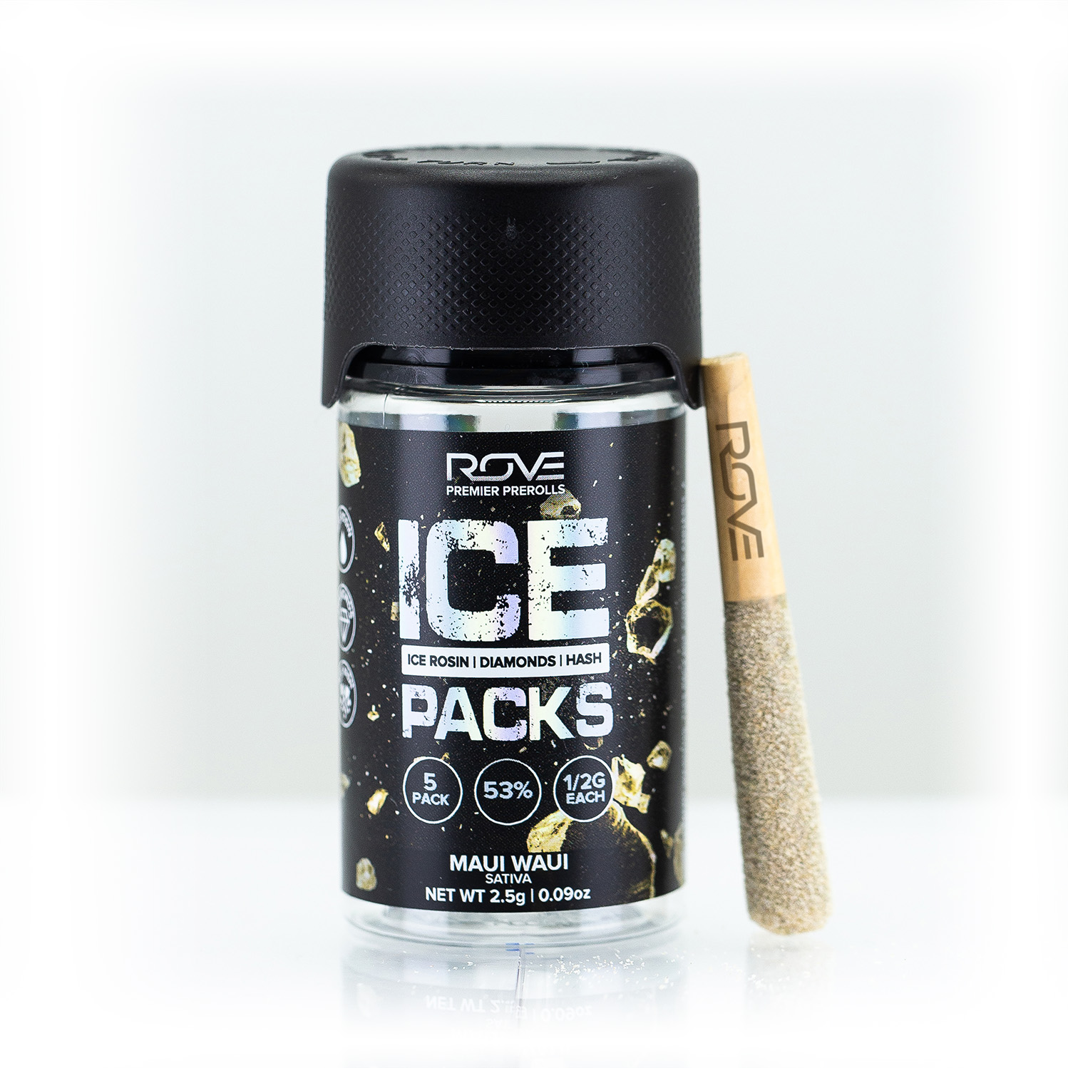 Photograph of product: Maui Waui | Infused (5pk) | Rosin, au chocolat, and Diamonds | 2.5g