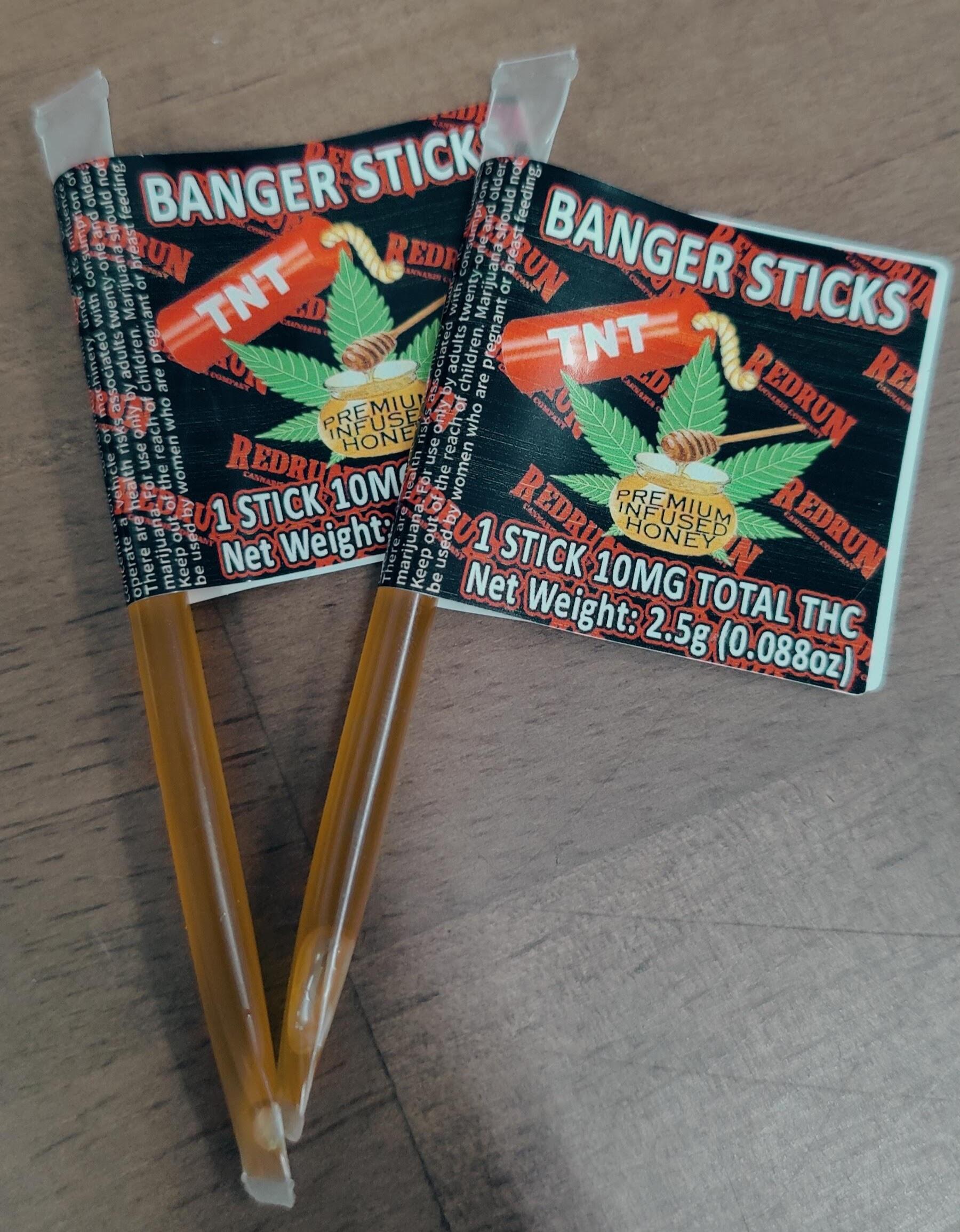 Photograph of product: 10mg Honey Banger Stick
