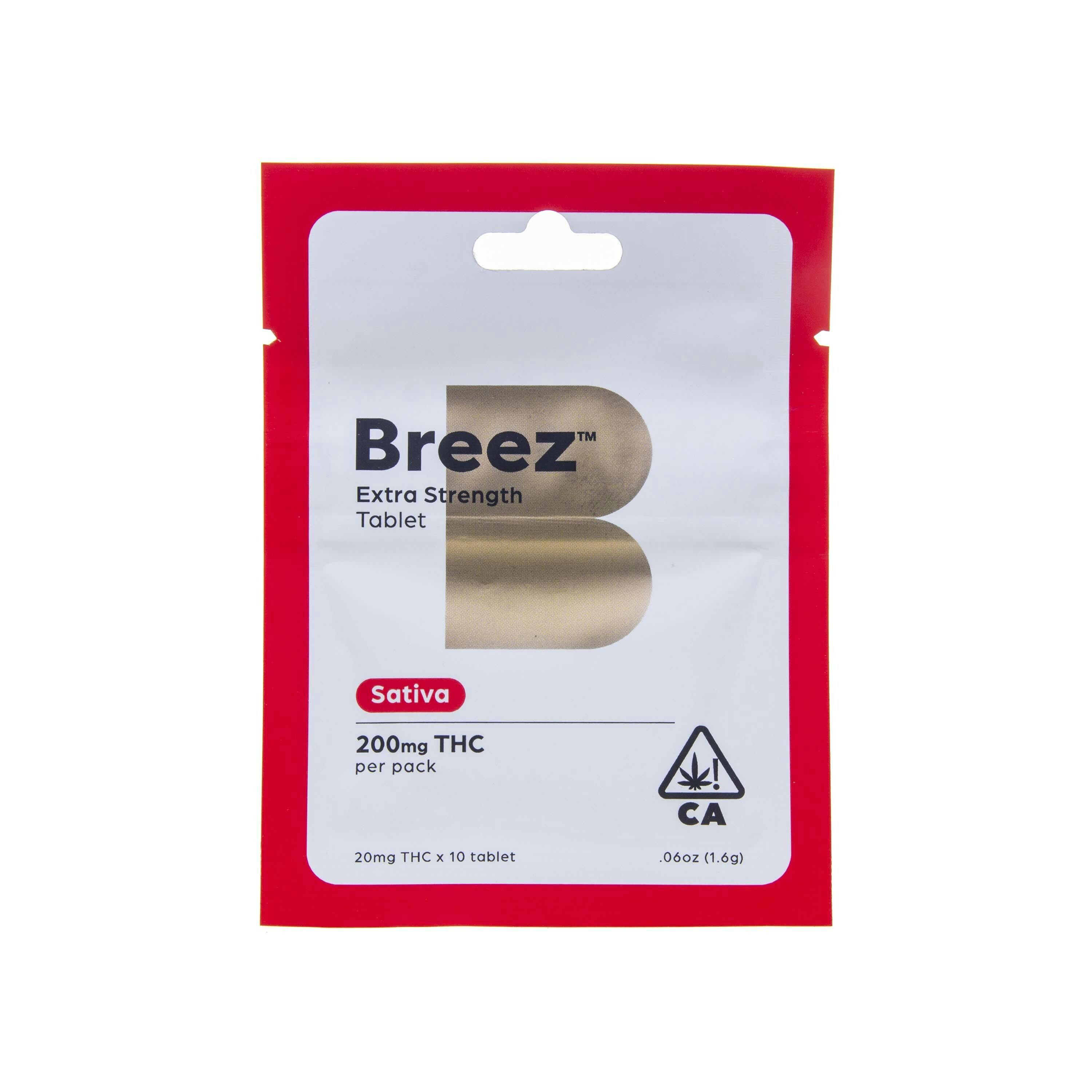 Photograph of product: Breez | Oui'd Extra Strength Tablet Travel Packs (200mg TH-oui)