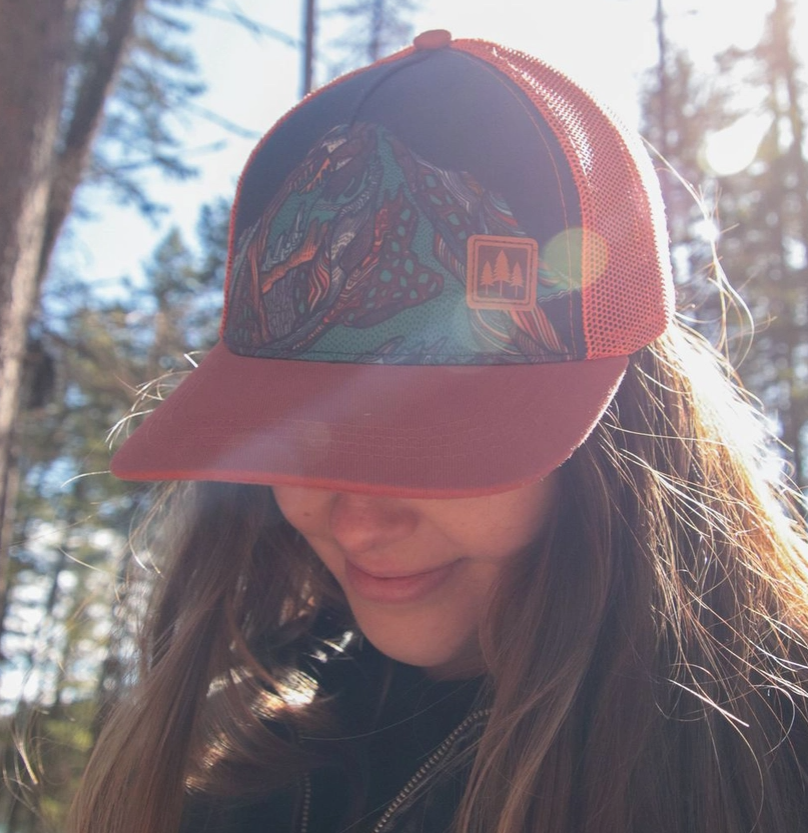 Photograph of product: Montana Scene - Trucker - Hat - Alpine Glow