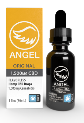 Photograph of product: Angel Drops | CBD Tincture | 1500mg | 1 fl oz | HEMP