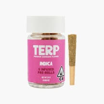 Photograph of product: BIRTHDAY CAKE KUSH 5 PACK INFUSED PRE ROLL