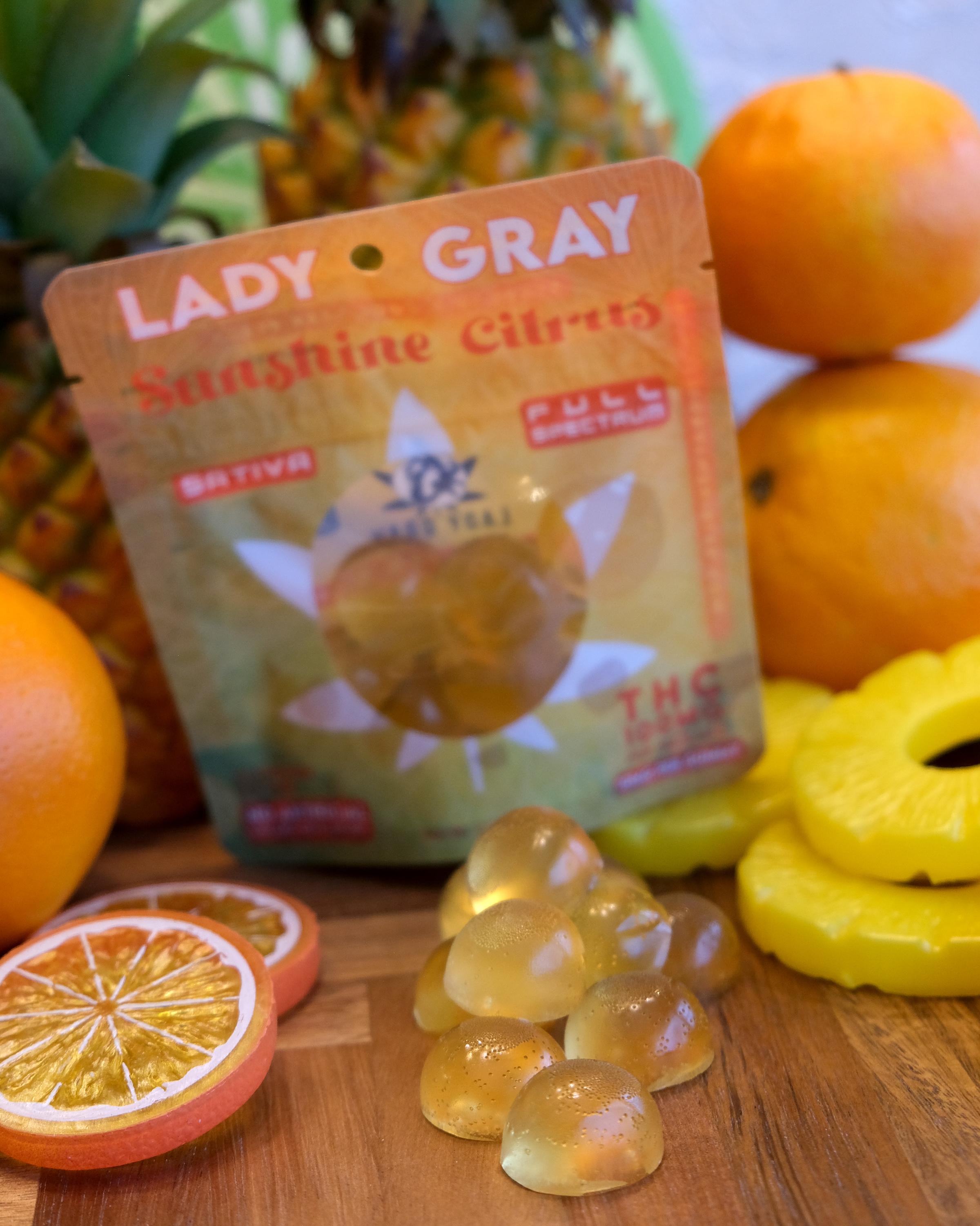 Photograph of product: Sunshine Citrus Gummies - 100mg