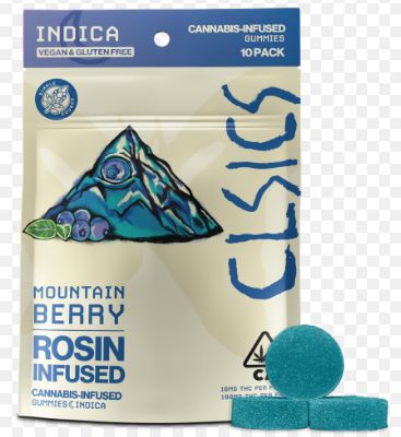 Photograph of product: MOUNTAIN BERRY [I] ROSIN INFUSED GUMMIES - 100 MG