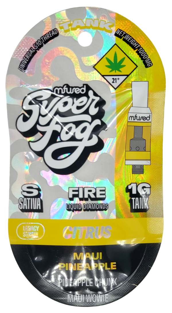 Photograph of product: Mfused Superfog Fire VAPE Maui Pineapple Tank 1g