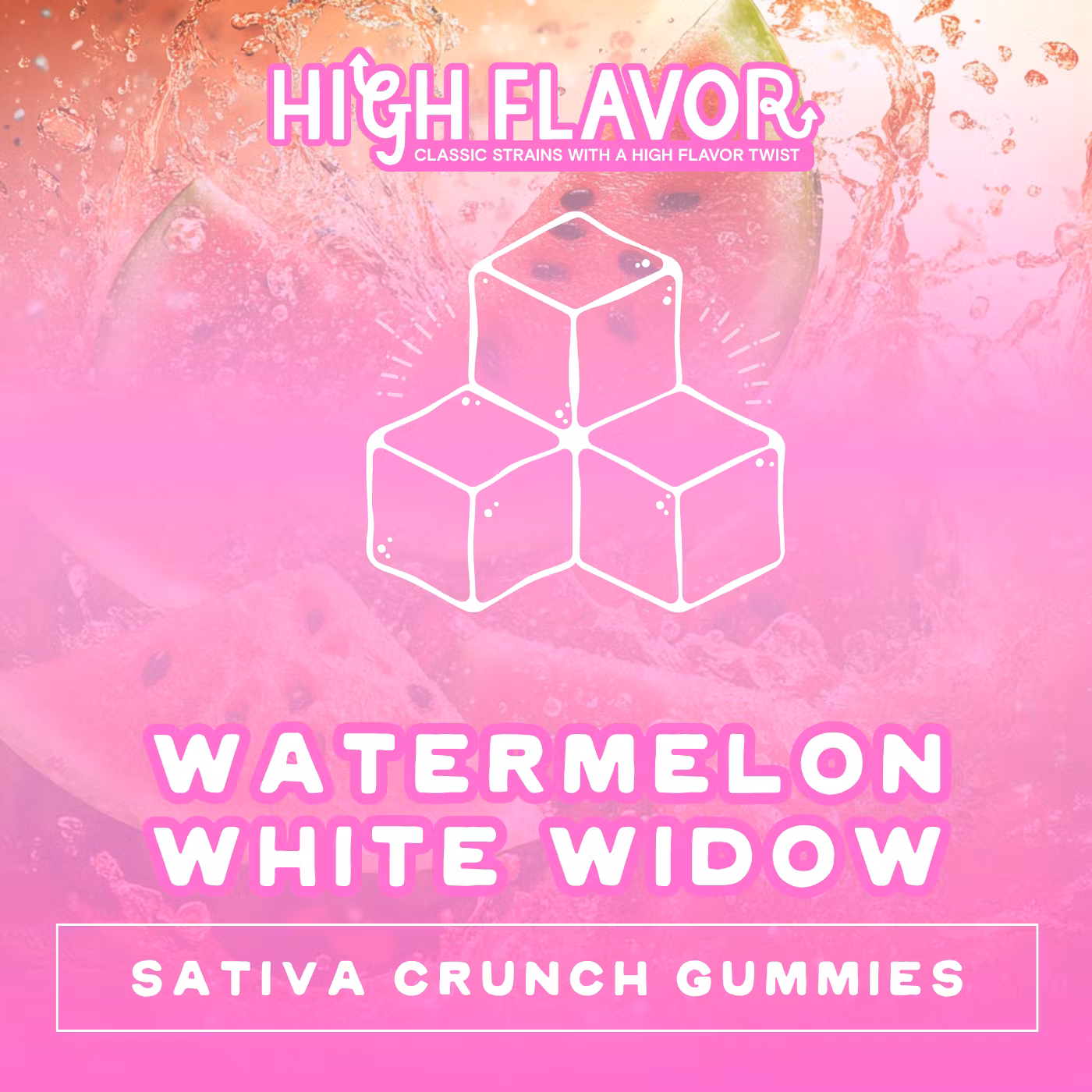 Photograph of product: Watermelon White Widow Gummies | TAX INCLUDED