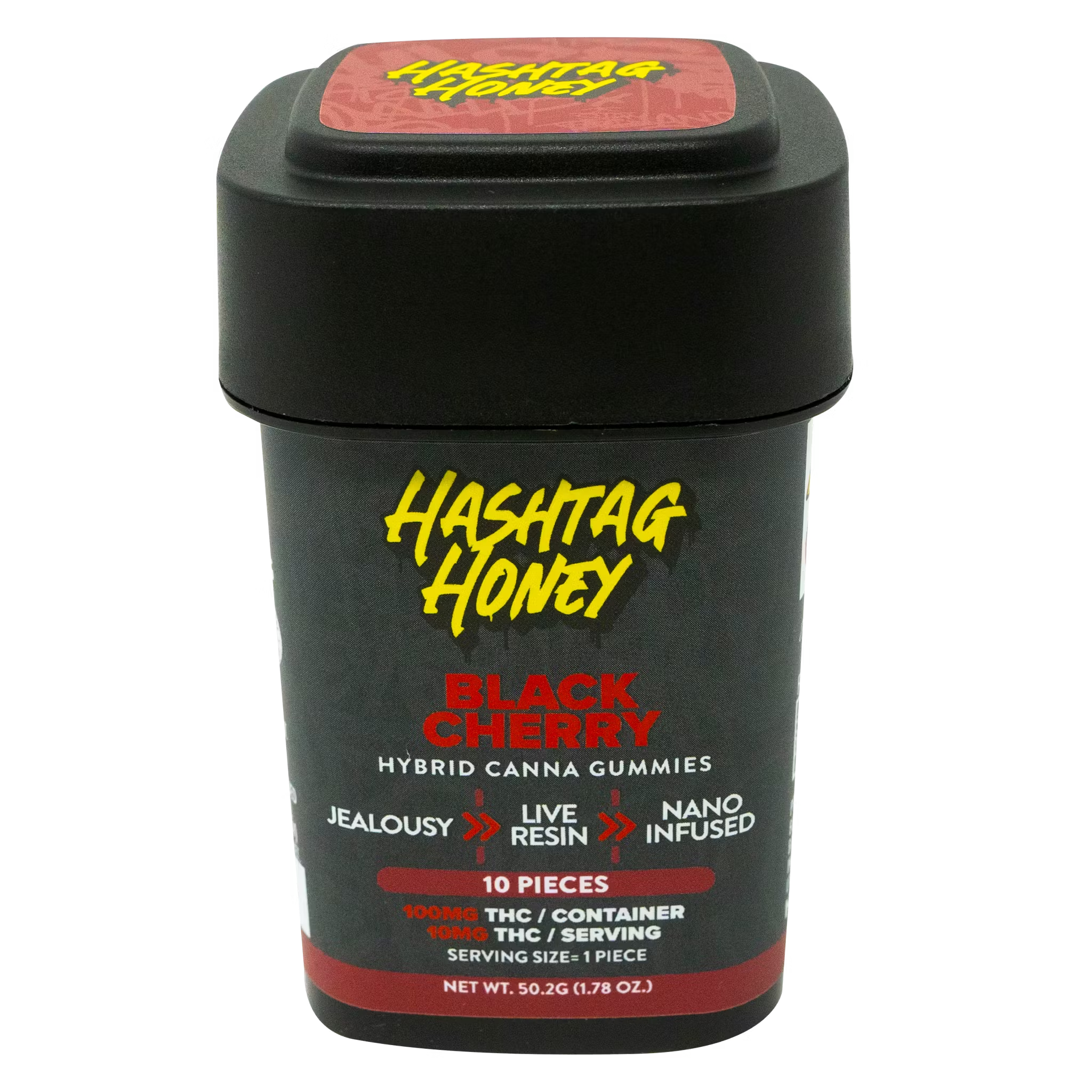 Photograph of product: au chocolattag Honey | Black Cherry Live Resin Gummies | 100mg