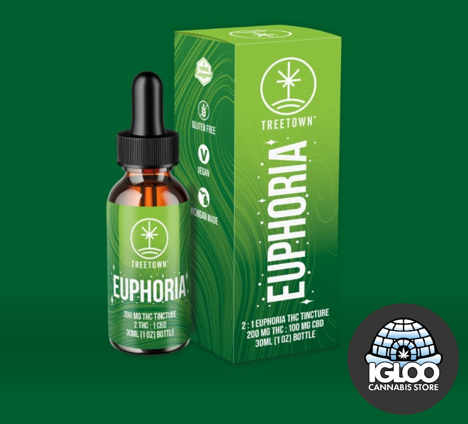 Photograph of product: Treetown | Tincture | "Euphoria" 2:1 TH-oui:CBD (200mg)