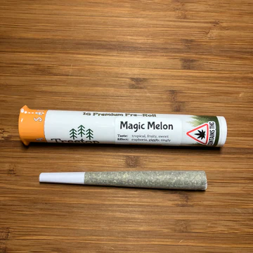 Photograph of product: Magic Melon | Treetop Crops | Pre-Roll | Premium Flower