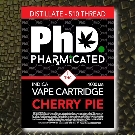 Photograph of product: PhD - 1g Cart  - Cherry Pie