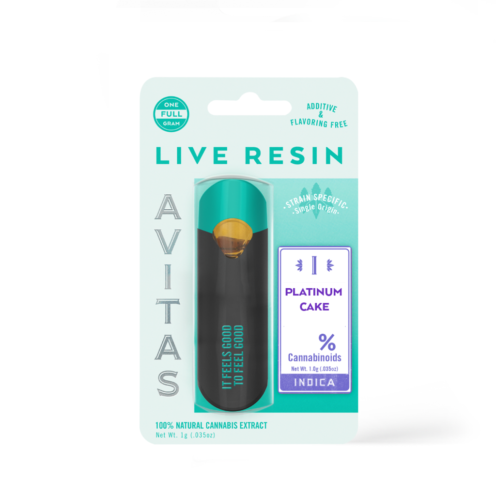 Photograph of product: Avitas: Platinum Cake (I) - Live Resin Disposable