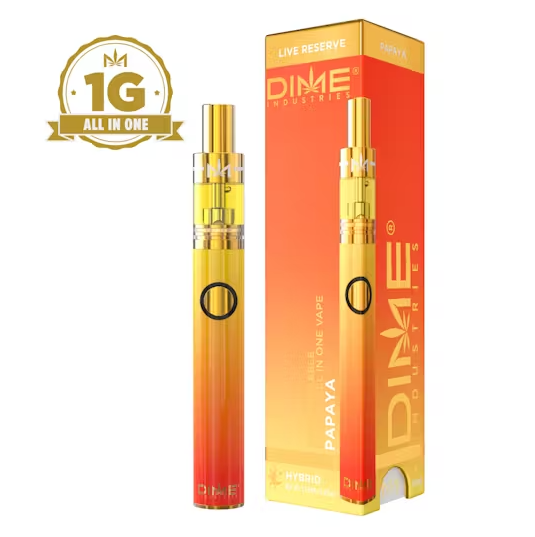 Photograph of product: Dime Live Reserve - Papaya All In One Device (H) 1g