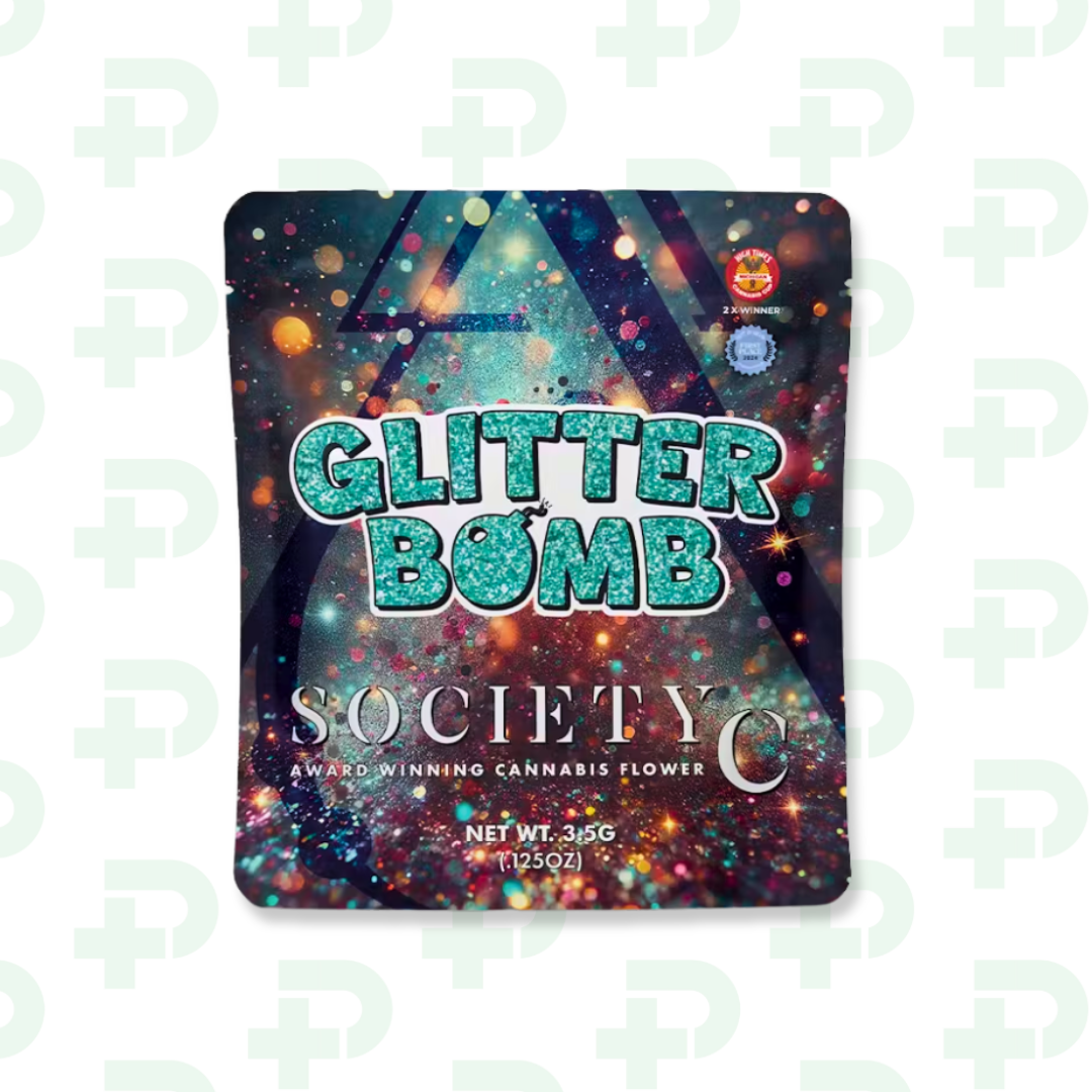 Photograph of product: Society C Exotic 8th - Glitter Bomb - 3.5g