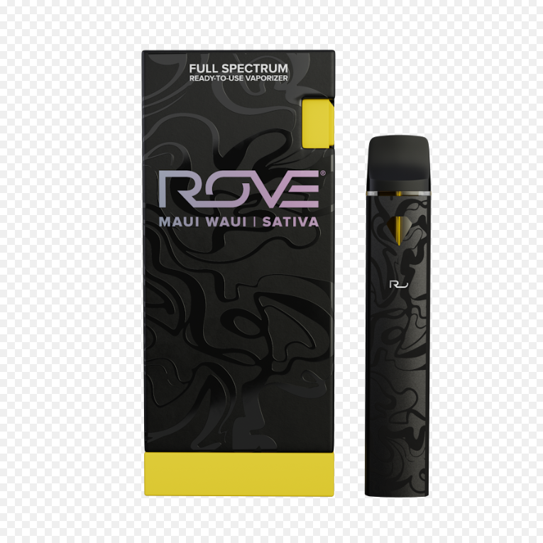 Photograph of product: ROVE 1G MAUI WAUI LIVE RESIN DIAMONDS RELOAD CARTRIDGE WITH BATTERY