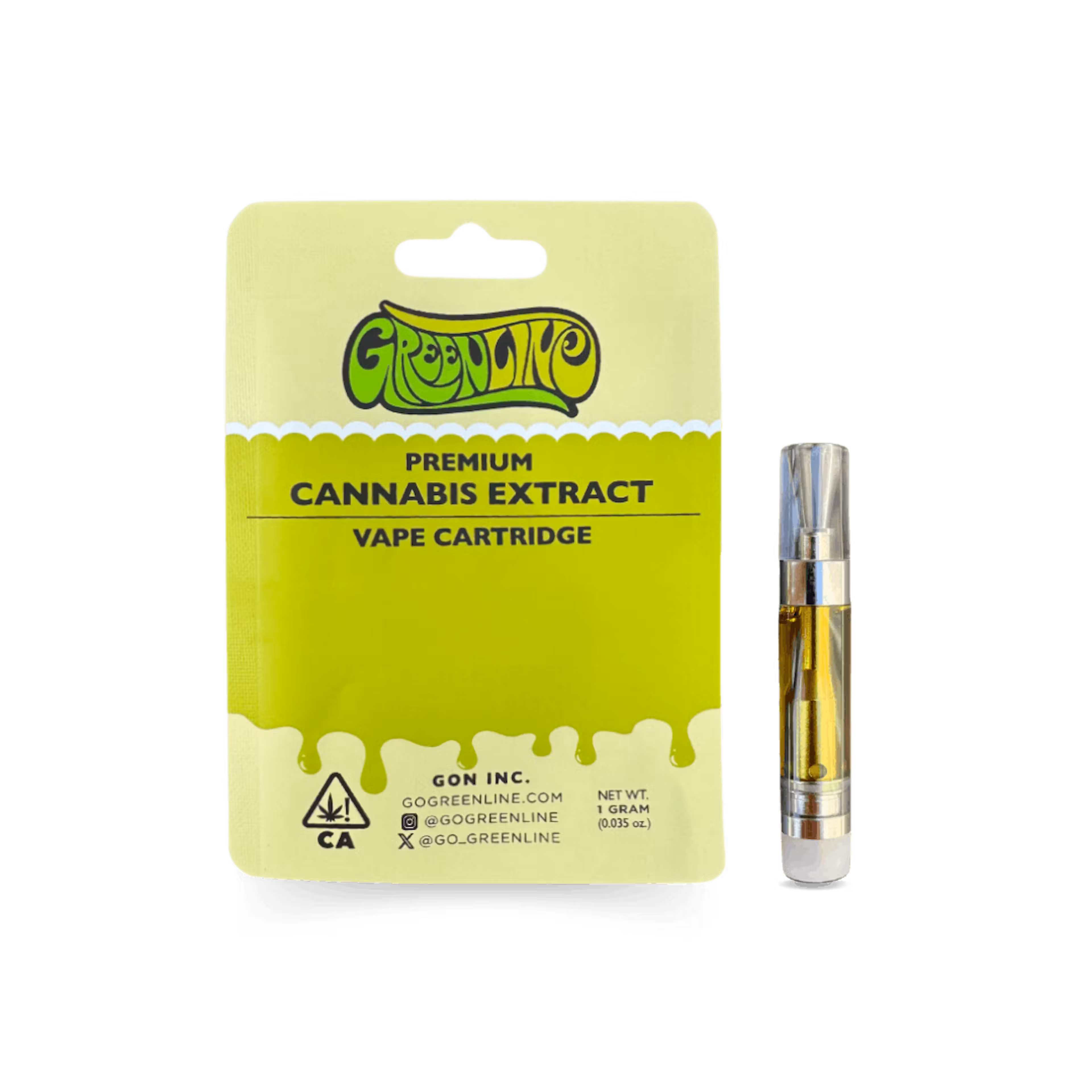 Photograph of product: GREENLINE LEMON OG 1G CART