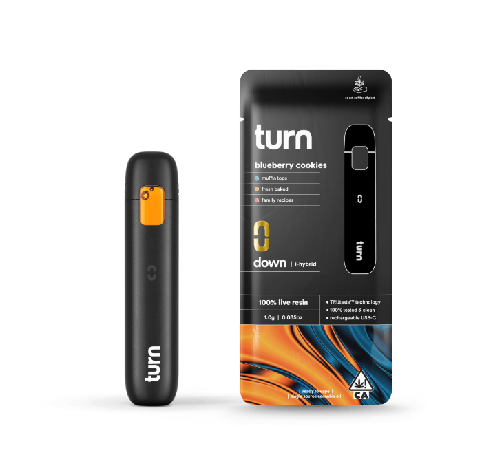 Photograph of product: BLUEBERRY COOKIES 1G LIVE RESIN ALL-IN-ONE