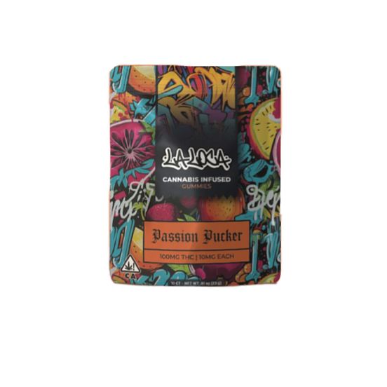 Photograph of product: La Loca Gummies Passion Pucker 100mg PATIENT APPRECIATION - 