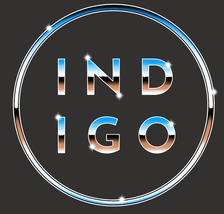 Photograph of product: Indigo Metal Logo T-Shirt
