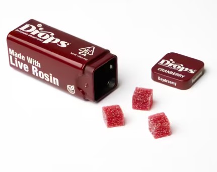 Photograph of product: 100mg 20pc 1:1 Cranberry - Jellies - Drops