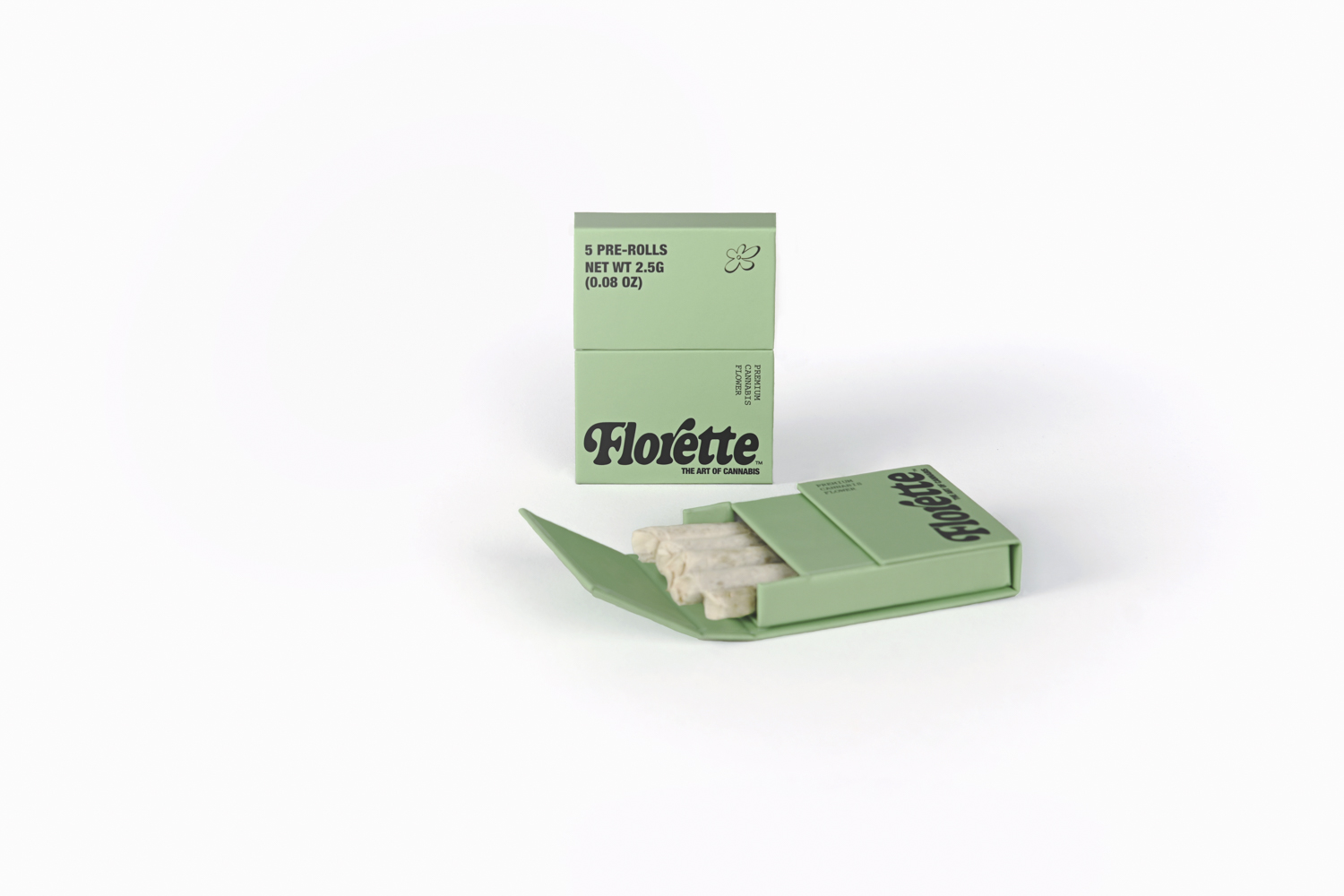 Photograph of Product: Florette - Blue Zushi 5pk Prerolls - 2.5g