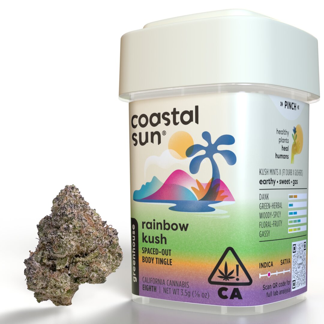 Photograph of product: Rainbow Kush Coastal Sun - 3.5g
