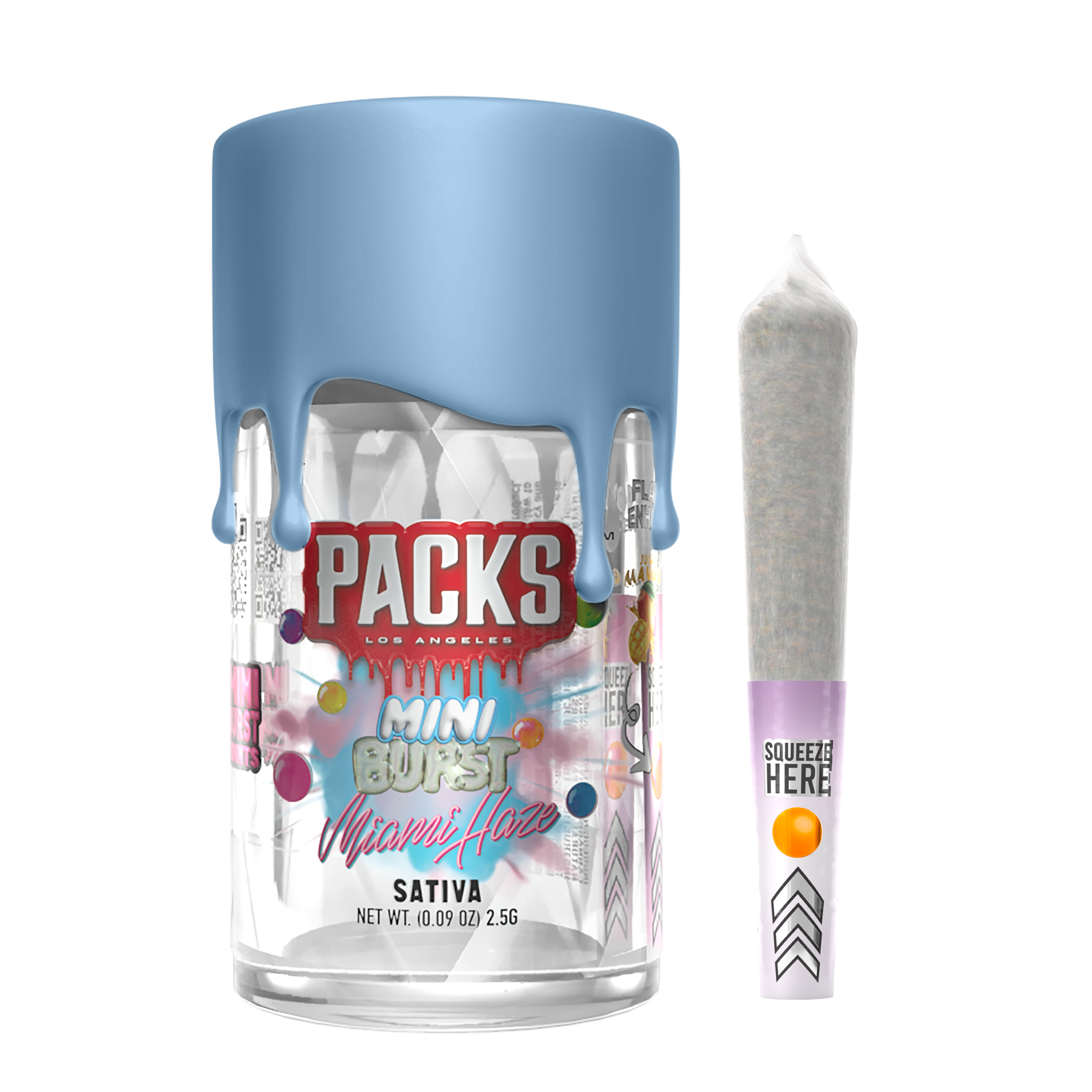 Photograph of product: Packs - Mini Bursts - 5 Pack - Miami Haze