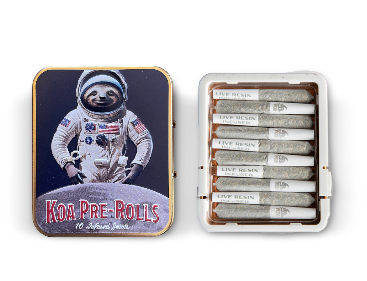 Photograph of product: Pound Town | 0.35g 10pk Live Resin Infused Pre-rolls | Koa |