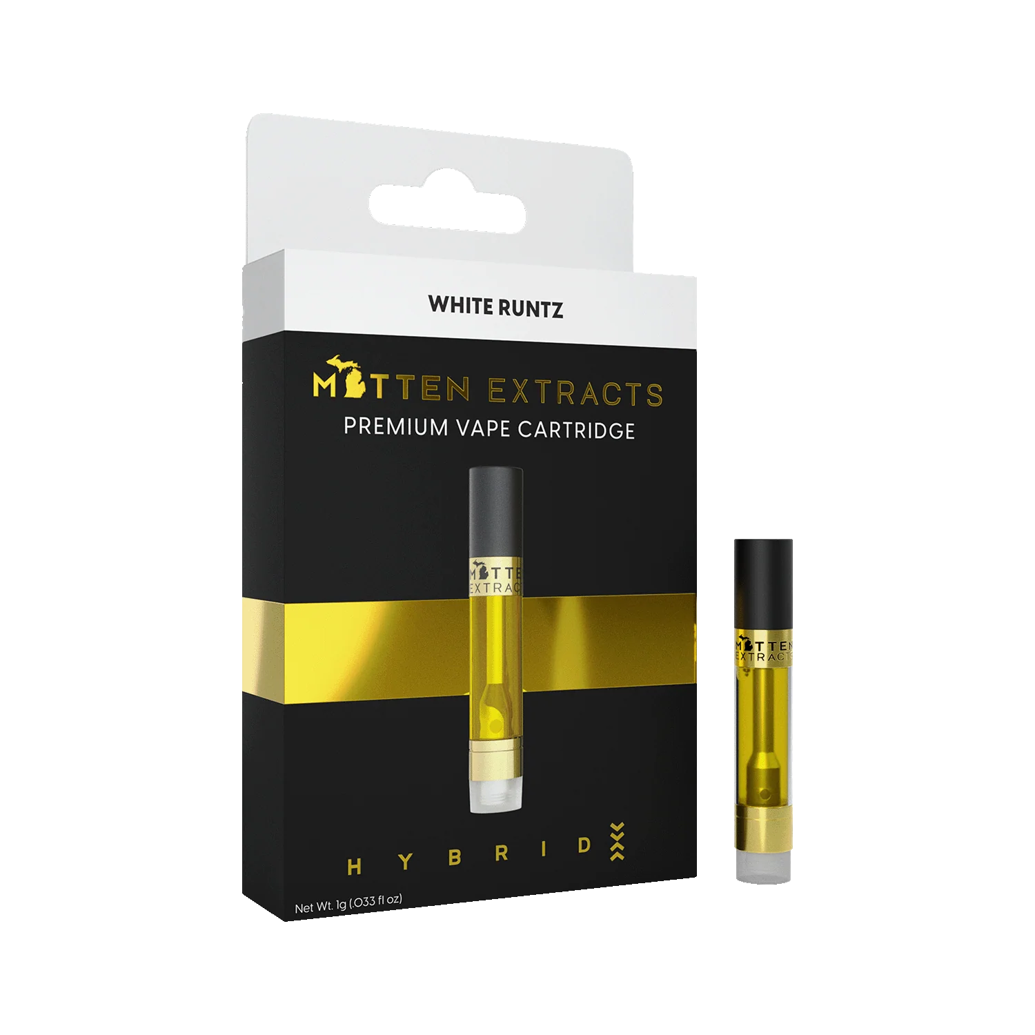 Photograph of product: Mitten Extracts | White Runtz | Cartridge