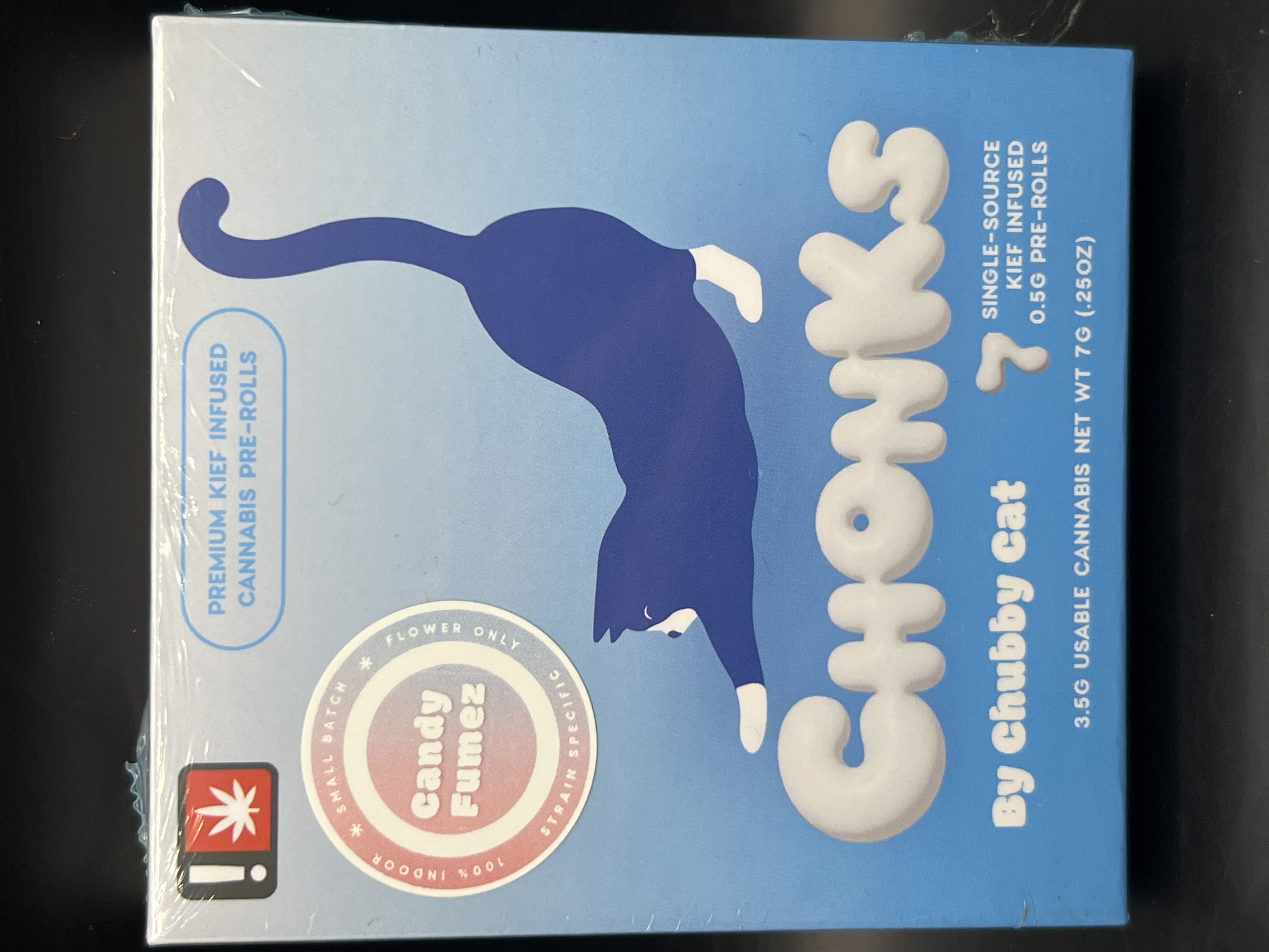 Photograph of product: Chonks 'Candy Fumez' Kief infused 7 PK