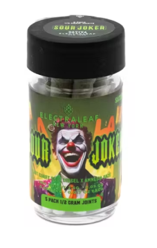 Photograph of product: P143 | ElectraLeaf | Sour Joker | 5pack | Pre-rolls