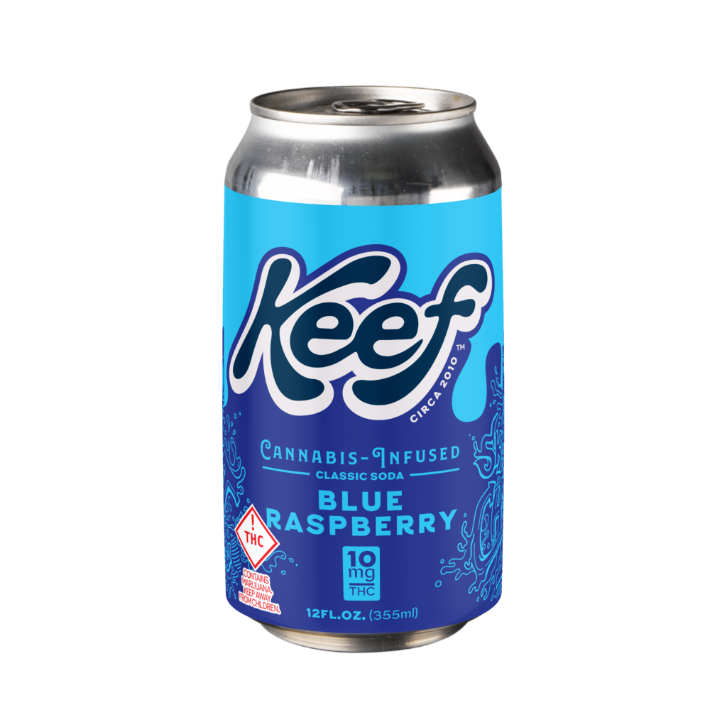 Photograph of product: KEEF: BLUE RAZZ XTREME CLASSIC SODA 100MG