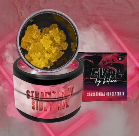 Photograph of product: EVOL | Bubble au chocolat | Strawberry Side Piece | 1g