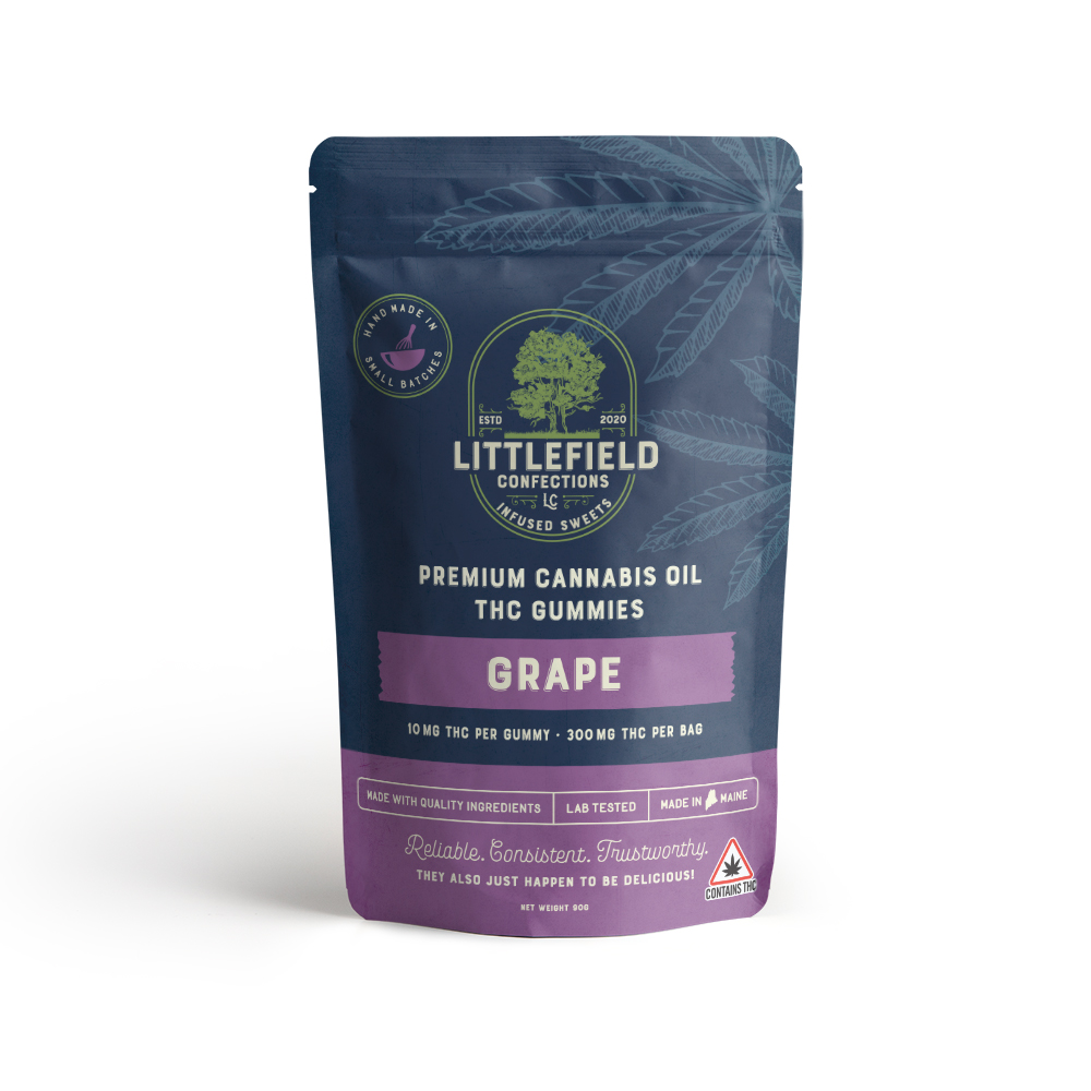 Photograph of product: LFC 300MG TH-oui Gummies - Grape