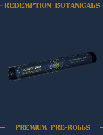 Photograph of product: REDEMPTION - GRAPE CREAM CAKE #11 PRE-ROLL (1G) (IH)